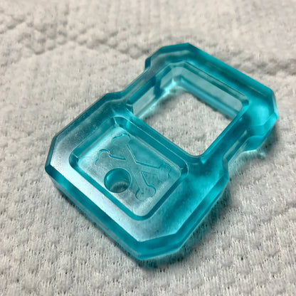 Resin Keychain with EDC Knuckle Duster Design
