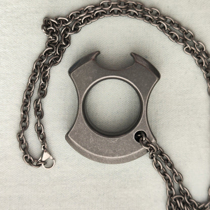 Single Finger Titanium TC21 EDC Knuckle Keychain Tool for Self Protection