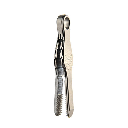 TC4 Titanium Compact Tweezer Keychain for Everyday Carry
