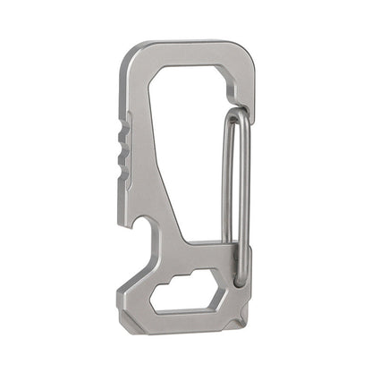 Titanium Multi-Function Keychain Tool with Waist Hook and Car Essentials