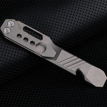 Survival EDC Multitool Titanium Wrench Pry Bar Bottle Opener Screwdriver Self Defense