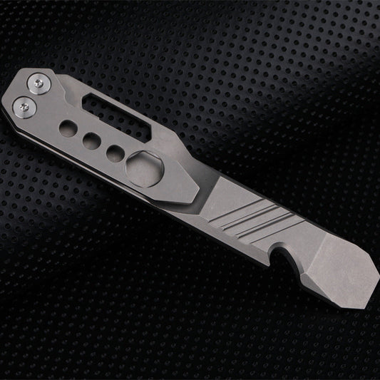 Survival EDC Multitool Titanium Wrench Pry Bar Bottle Opener Screwdriver Self Defense