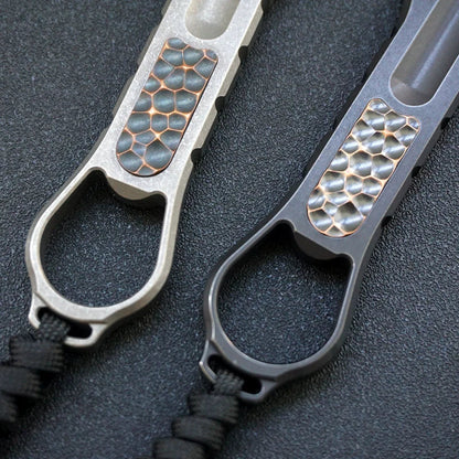 Tactical Multi-Purpose Pry Bar Crafted from Titanium Alloy