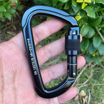 Aluminum Ascent D-Lock Carabiner for Climbing Gear Security