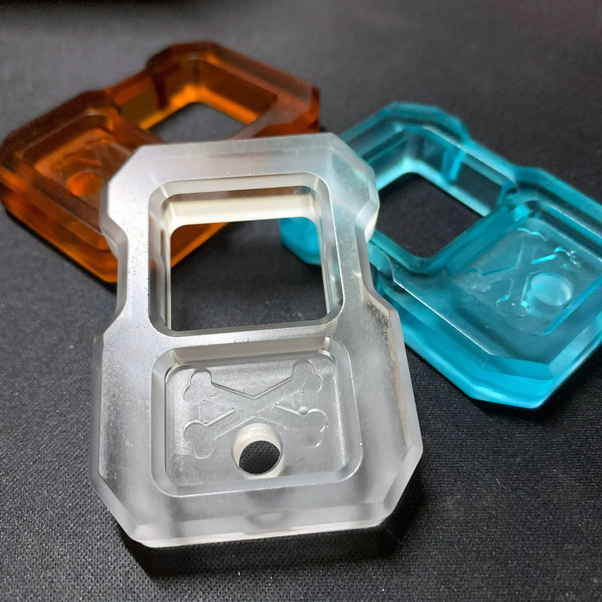 Resin Keychain with EDC Knuckle Duster Design
