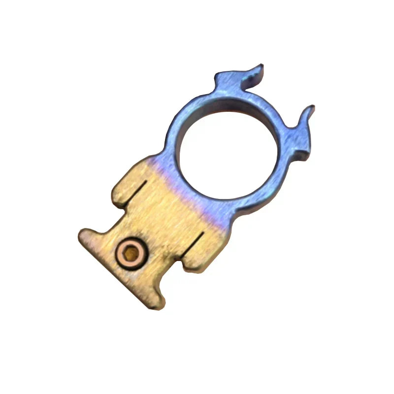 Titanium Bullhead Knuckle Duster Tool with Multiple Functions