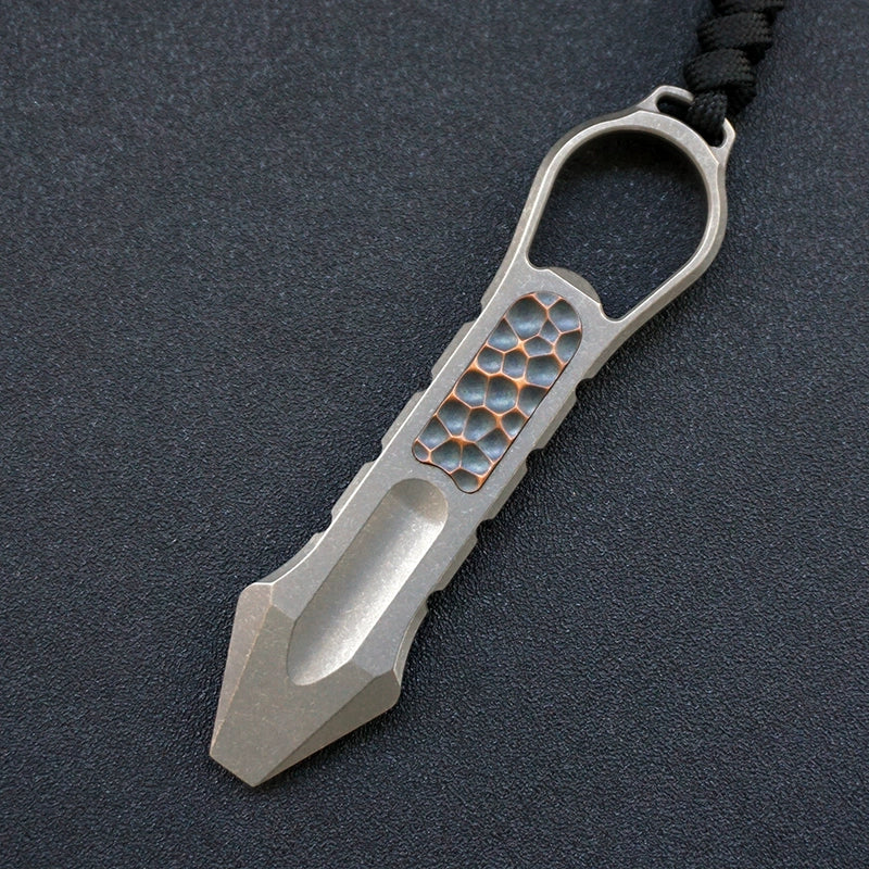 Tactical Multi-Purpose Pry Bar Crafted from Titanium Alloy
