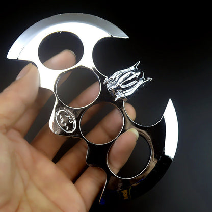 BatGuard Self-Defense Gear Featuring Metal Brass Knuckle Duster and Tiger Fist Buckle