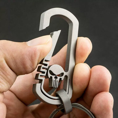 Titan Elegance Punisher Keychain for Stylish Carry
