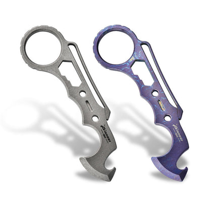 Titanium Knuckle Duster Pioneer EDC MultiTool Card