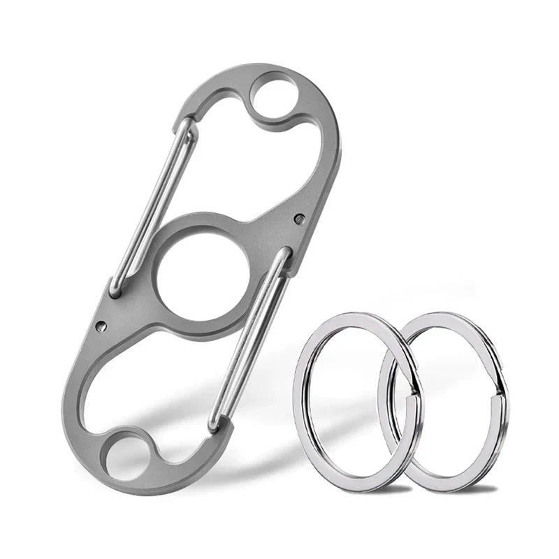 Titanium Multi-Purpose Carabiner Keychain for Daily Use