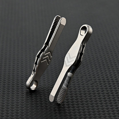 TC4 Titanium Compact Tweezer Keychain for Everyday Carry