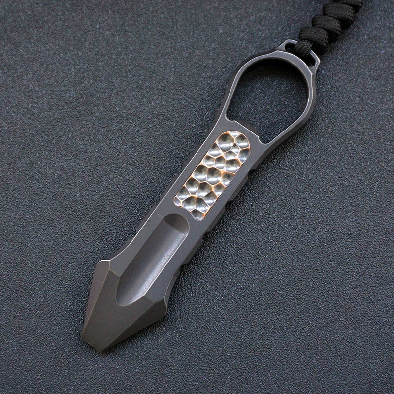 Tactical Multi-Purpose Pry Bar Crafted from Titanium Alloy