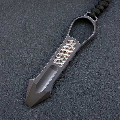 Tactical Multi-Purpose Pry Bar Crafted from Titanium Alloy