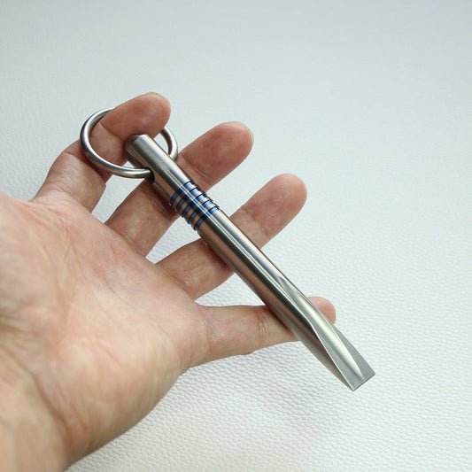 X-G Tactical Pry Bar in TC4 Titanium for EDC and Survival Use