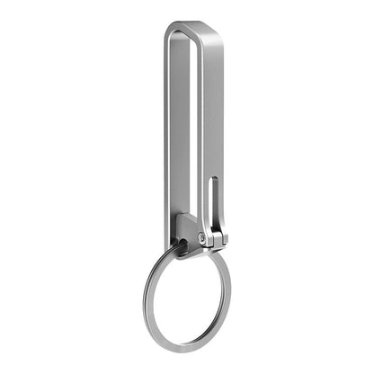 Anti-Loss Titanium Keychain Hook and Belt Clip for Durability