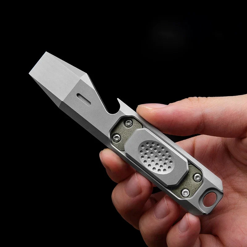 Heavy-Duty Titanium Bottle Opener with Tactical Lever