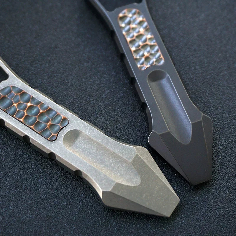 Tactical Multi-Purpose Pry Bar Crafted from Titanium Alloy