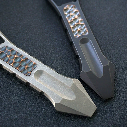 Tactical Multi-Purpose Pry Bar Crafted from Titanium Alloy