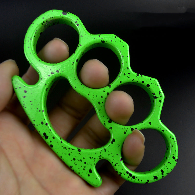SurviveEdge Metal Brass Knuckles Duster with Window Breaking Ability for Safety
