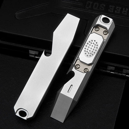 Heavy-Duty Titanium Bottle Opener with Tactical Lever