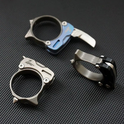 M390 Titanium MultiTool Knuckle Duster Ring
