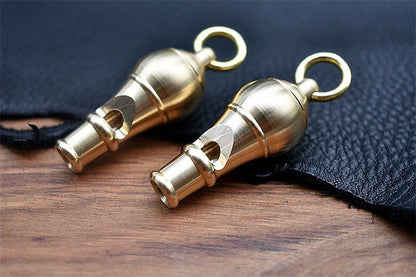 Brass Cannon Blast Loud Survival Whistle for Emergency Situations