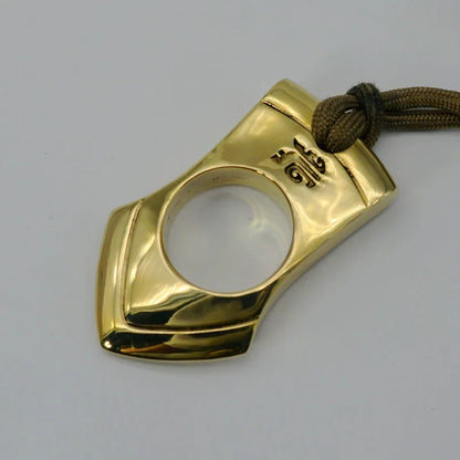 Tactical Copper Keychain with Knuckle Duster Functionality