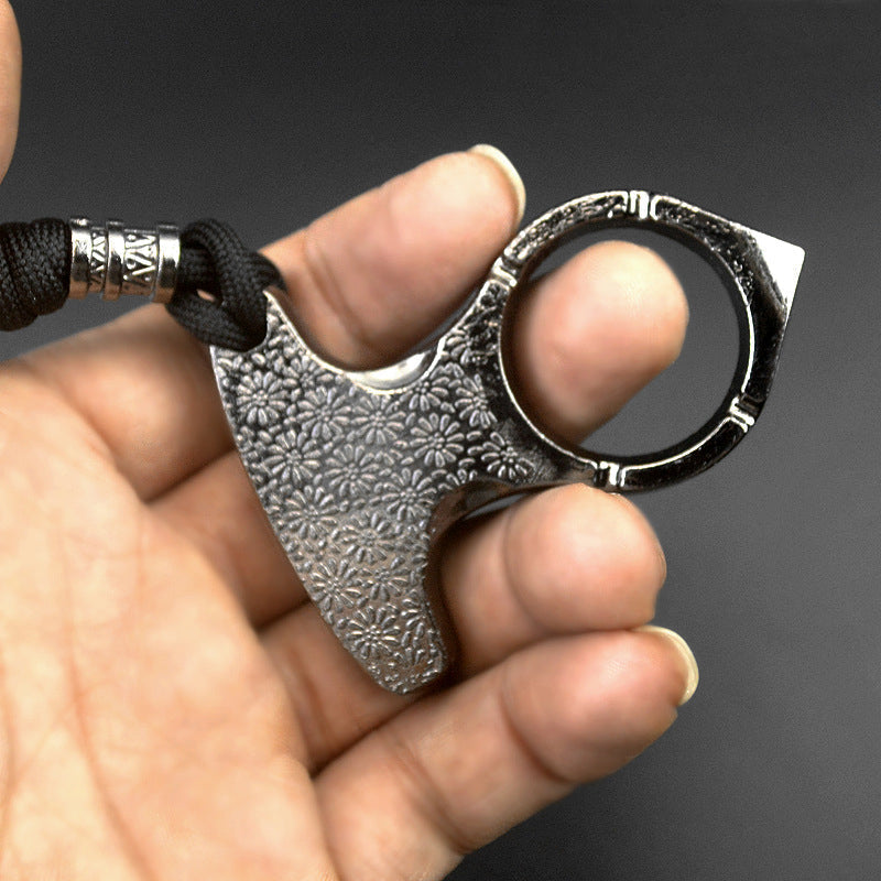 FistGuard Thickened Metal Knuckle Duster and Window Escape Tool