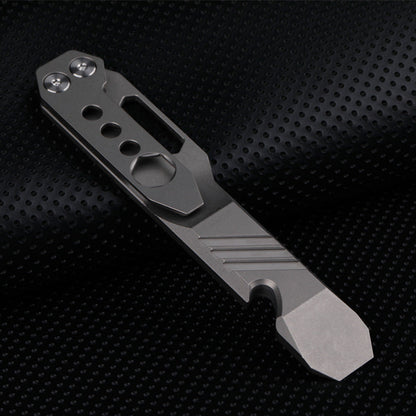 Survival EDC Multitool Titanium Wrench Pry Bar Bottle Opener Screwdriver Self Defense