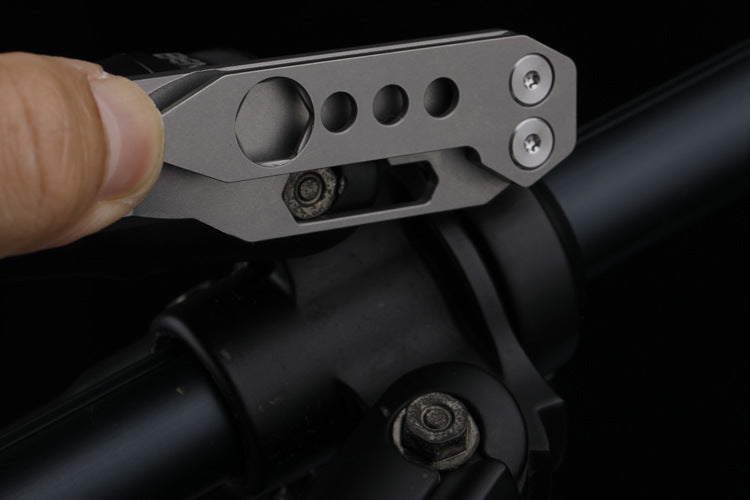 Survival EDC Multitool Titanium Wrench Pry Bar Bottle Opener Screwdriver Self Defense