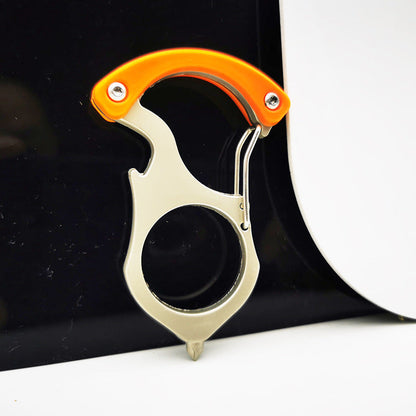 Versatile Single Finger Knuckle Duster Ring for Window Breaking and Everyday Carry