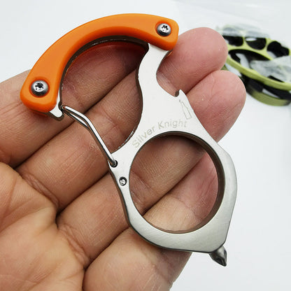 Versatile Single Finger Knuckle Duster Ring for Window Breaking and Everyday Carry