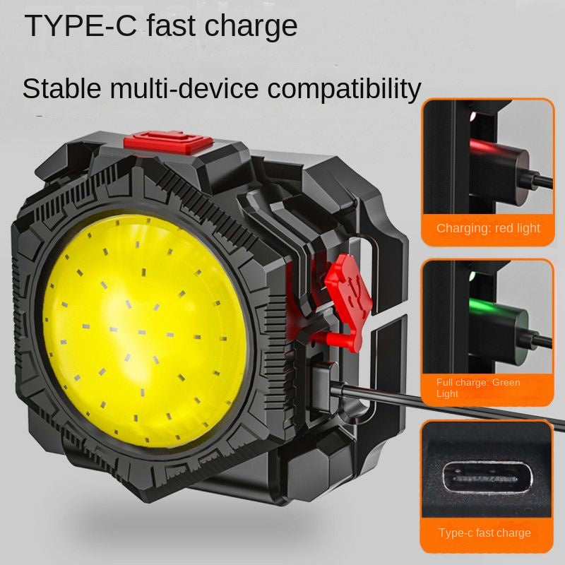 High-Intensity Outdoor Flashlight with Built-In Tools