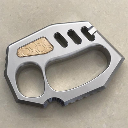 Steel Multi-Tool Knuckle Duster Window Breaker Defense Gear