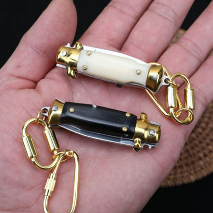 Miniature Folding Knife Keychain Tool for Easy EDC Carry