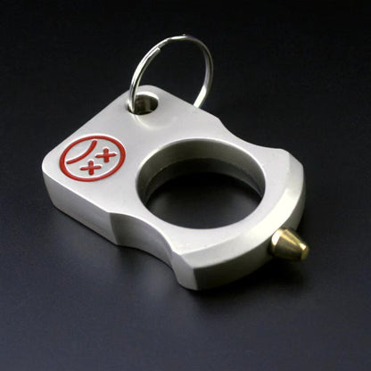 Real Smiley Single Finger Knuckle Duster Spiked Self-Defense