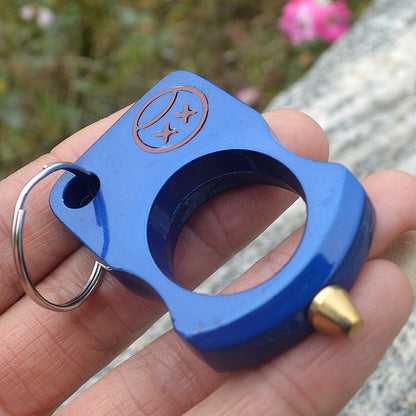 Real Smiley Single Finger Knuckle Duster Spiked Self-Defense