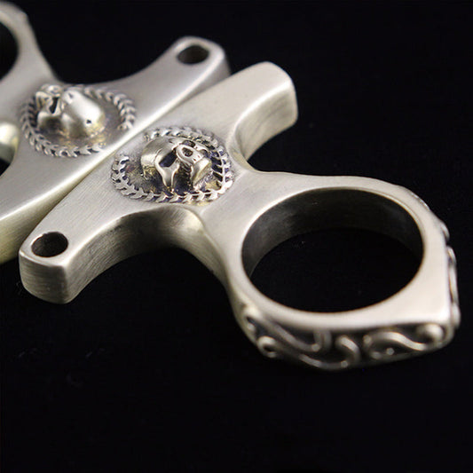 Vintage Solid Knuckle Duster Defender Multi Use EDC Survival Tool