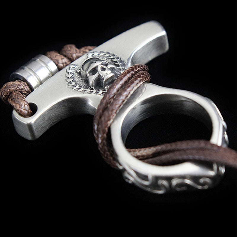 Vintage Solid Knuckle Duster Defender Multi Use EDC Survival Tool