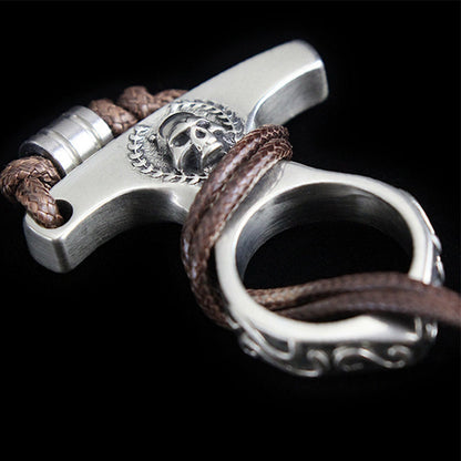 Vintage Solid Knuckle Duster Defender Multi Use EDC Survival Tool