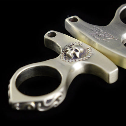 Vintage Solid Knuckle Duster Defender Multi Use EDC Survival Tool