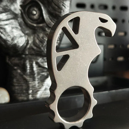 TC4 Titanium Knuckle Duster EDC Tool for Personal Security