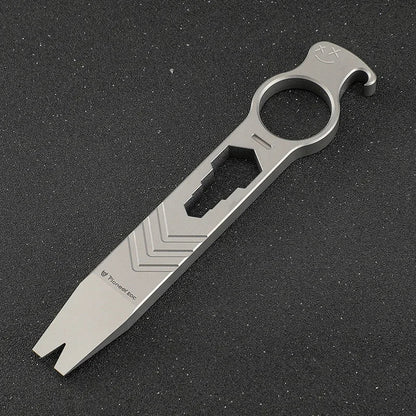 Multi-Function Titanium Alloy Knuckle Duster Featuring Crowbar Wrench Screwdriver