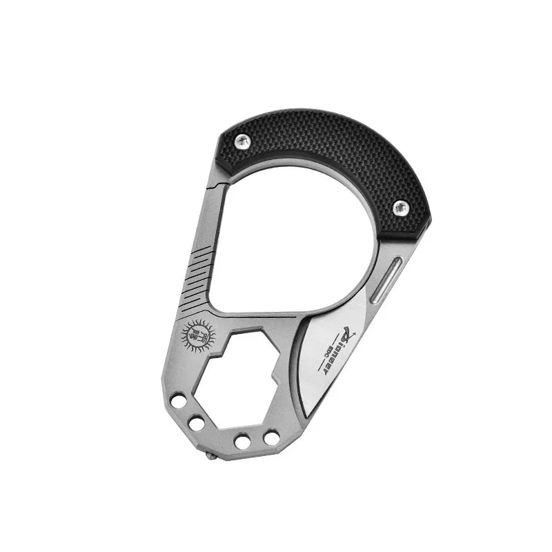 Titanium Alloy Multi-tool Key Chain Guard Featuring Knuckle Duster for Self-defense