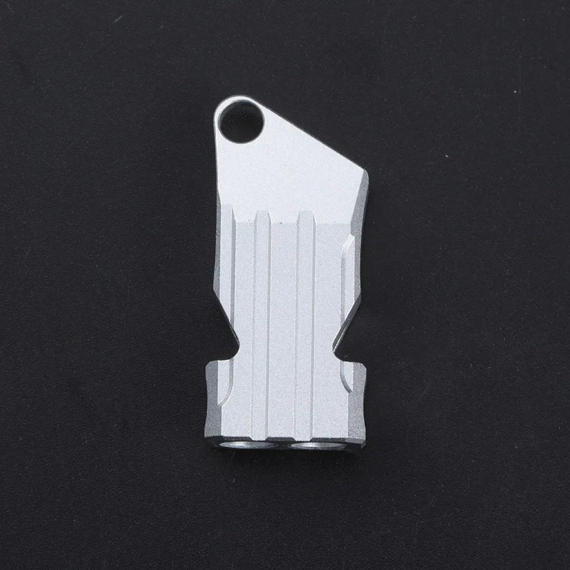 Dual Audio Whistle in Aluminum Alloy for Survival and Outdoor Activities
