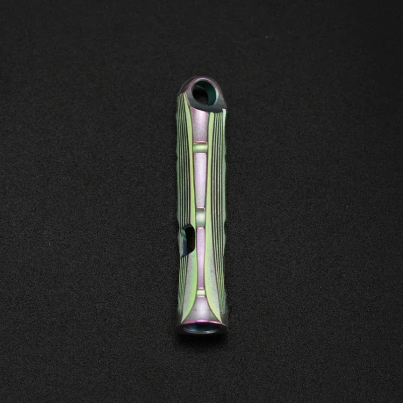Portable Titanium Whistle for High Decibel Sound and Survival Needs