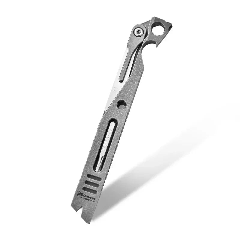 Outdoor Self-defense and Survival Titanium Alloy Pry Bar Multi-tool