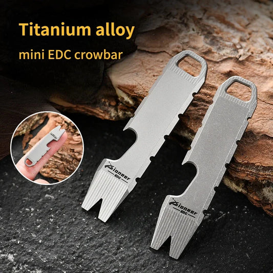 Portable Titanium Alloy EDC Hanging Accessory Mini Crowbar Opener