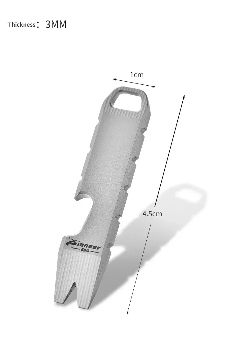 Portable Titanium Alloy EDC Hanging Accessory Mini Crowbar Opener